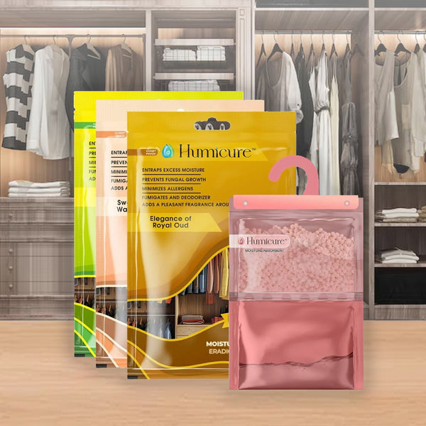 Moisture Absorber Dehumidifier Hanging Bags (500ML Capacity / 220g)